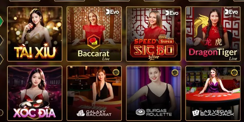 Sảnh live casino tại Hitclub